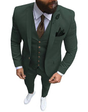 Load image into Gallery viewer, Men's Suits Prom Tuxedo Slim Fit 3 Piece Groom Wedding Suit For Men Custom Blazer Terno Masuclino 3 Pieces (jacket+vest+pant)