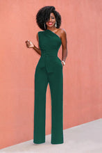 Load image into Gallery viewer, Women Off Shoulder Casual Jumpsuits Wide Leg Pants