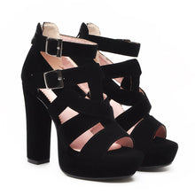 Charger l'image dans la galerie, Sexy Super High Black Fish Women Sandals