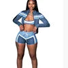 Cargar imagen en el visor de la galería, Sexy Women Clothing Printed Crop Tops Tank and Shorts Set