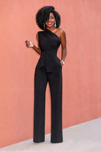 Load image into Gallery viewer, Women Off Shoulder Casual Jumpsuits Wide Leg Pants