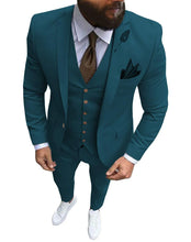 Load image into Gallery viewer, Men's Suits Prom Tuxedo Slim Fit 3 Piece Groom Wedding Suit For Men Custom Blazer Terno Masuclino 3 Pieces (jacket+vest+pant)