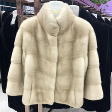 Load image into Gallery viewer, Women's Natural Mink Fur Jacket, Real Mink Fur Jacket, Short Coat, Warm Casual Jacket, Fashion, New
