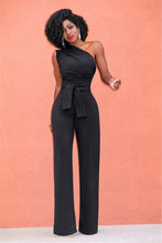 Load image into Gallery viewer, Women Off Shoulder Casual Jumpsuits Wide Leg Pants