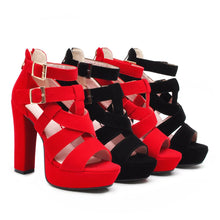 Charger l'image dans la galerie, Sexy Super High Black Fish Women Sandals