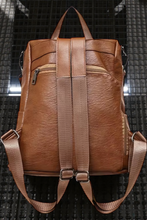 Load image into Gallery viewer, Pu Leather Backpack Shoulder Book Bag