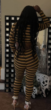 Load image into Gallery viewer, Women Striped Crop Top Two Piece Set