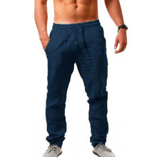 Lade das Bild in den Galerie-Viewer, Men's Breathable Cotton Linen Casual Trousers Men Cotton and Linen Pants Summer
