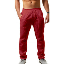 Lade das Bild in den Galerie-Viewer, Men's Breathable Cotton Linen Casual Trousers Men Cotton and Linen Pants Summer