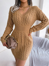 Load image into Gallery viewer, Ins Style Real Shot Autumn and Winter European and American Fashion Waist Twist Hip Dress Sweater Skirt Amazon Cross-Border Women's Clothing
