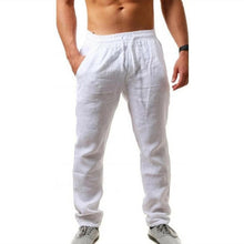 Lade das Bild in den Galerie-Viewer, Men's Breathable Cotton Linen Casual Trousers Men Cotton and Linen Pants Summer