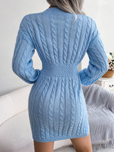 Load image into Gallery viewer, Ins Style Real Shot Autumn and Winter European and American Fashion Waist Twist Hip Dress Sweater Skirt Amazon Cross-Border Women's Clothing