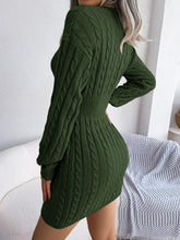 Load image into Gallery viewer, Ins Style Real Shot Autumn and Winter European and American Fashion Waist Twist Hip Dress Sweater Skirt Amazon Cross-Border Women's Clothing