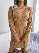 Load image into Gallery viewer, Ins Style Real Shot Autumn and Winter European and American Fashion Waist Twist Hip Dress Sweater Skirt Amazon Cross-Border Women's Clothing