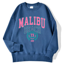 Load image into Gallery viewer, New York California Malibu Letter Sweatshirts Winter Women Casual Loose Hoodie Fleece Warm Crewneck Pullover Comfortable Clothes