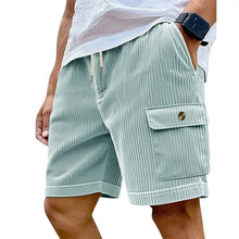 Load image into Gallery viewer, American Men's Heavy Loose Four Seasons Hip Hop Casual Sports Running Corduroy Tooling Shorts