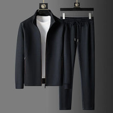 Load image into Gallery viewer, Suit Men's Casual Breathable High-end Jacket Trousers Stand-up Collar Zipper Open Mens Clothes Spring and Autumn New Sportswear
