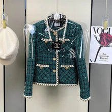 Lade das Bild in den Galerie-Viewer, Women Elegant Vintage Tweed Fragrant Top And Skirt Two Piece