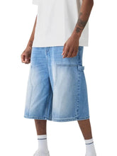 Load image into Gallery viewer, Men's Strecth Knee Length Washed Shorts