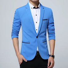 Load image into Gallery viewer, Mens Sport Coat Casual Blazer One Button Business Suit Jacket Formal Dress Suit Coat Slim Fit Suit Jackets Spring Autumn