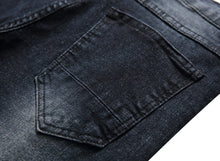 Load image into Gallery viewer, 2026 Summer Men's Red Rose Embroidered Jeans Shorts, Fashion Casual Shorts Black Blue White Men Torn and Frayed Denim Shorts