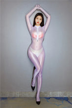 Load image into Gallery viewer, Sexy Women High Elastic Slip Shiny Slimming Tights Full Body Leotard Shaper Jumpsuit