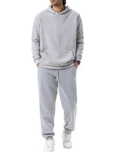 Load image into Gallery viewer, Men's Sports 2-piece Solid Color Casual Set