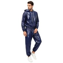 Load image into Gallery viewer, Mens Hooded Windbreaker Jogging Track Suit