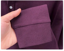 Load image into Gallery viewer, High end brand 100% cotton long sleeve polo shirt fashion luxury pony embroidery business casual comfort new Paul men's T-shirt