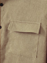 Load image into Gallery viewer, Men's corduroy Long sleeve shirt and pants casual suit