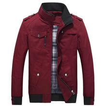 Load image into Gallery viewer, 2023 new Pilot Bomber Jacket Coats Mens Cotton Cargo Jackets With Zipper Pockets Retro Casual Work Jacket Male Clothing Outwear