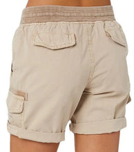 Load image into Gallery viewer, Women Short Cargo Pocket Elastic Waist Shorts