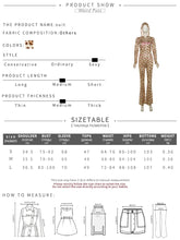 Lade das Bild in den Galerie-Viewer, Weird Puss Leopard Contrast Letter Print 2 Piece Set Women Hooded Full Sleeve Crop Jacket+Skinny Stretch Flare Pants Trend Suits
