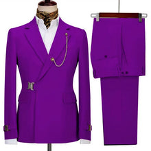 Load image into Gallery viewer, Men's Blazer Pants and Jacket Italian Design Notched Lapel Slim Fit Suit