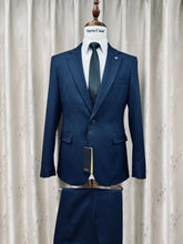 Load image into Gallery viewer, Men's Notched Lapel 3 Pieces Business Outfit,Slim Fit Suit