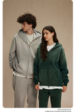 Lade das Bild in den Galerie-Viewer, ZODF Retro Men Spray-Dyed Zipper Hoodies Unisex