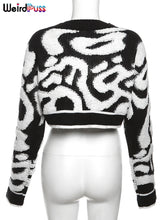 Lade das Bild in den Galerie-Viewer, Weird Puss y2k Sweet Cardigan Sweater