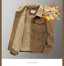 Load image into Gallery viewer, Men's Casual Turn-down Corduroy Jacket