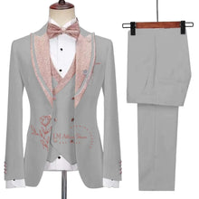 Load image into Gallery viewer, 3-Piece Jacket Vest Pants Suit