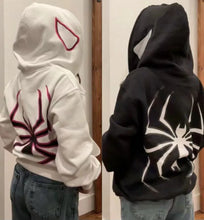 Lade das Bild in den Galerie-Viewer, Full Zip Up Spider Hoodie