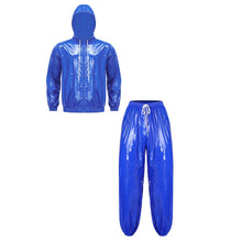 Load image into Gallery viewer, Mens Hooded Windbreaker Jogging Track Suit