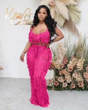 Lade das Bild in den Galerie-Viewer, Sexy Perspective Knitted Hand Hook Tassel Beach Suit
