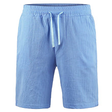 Lade das Bild in den Galerie-Viewer, Men's Summer Cotton Linen Shorts