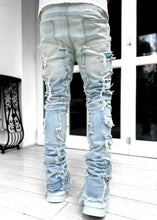 Lade das Bild in den Galerie-Viewer, Spliced Distressed Denim Ripped Jeans