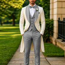 Load image into Gallery viewer, Men's Summer 3-Piece Tailcoat Suit