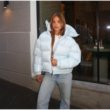 Load image into Gallery viewer, Women's Hood Casual Stand Collar Zipper Long Sleeve Jacket