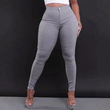 Lade das Bild in den Galerie-Viewer, Women's Casual High-waisted Denim Small Pants