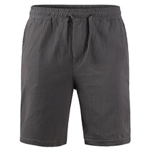 Lade das Bild in den Galerie-Viewer, Men's Summer New Cotton Linen Shorts Male lightweight Breathable Solid Color Linen Trousers Versatile Streetwear Short Pants