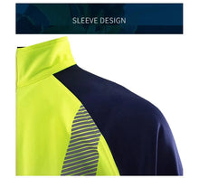 Load image into Gallery viewer, Orange Navy Sweatshirt for Man Hi Vis Hoodie Work with Zip Fleece Jacket