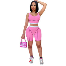 Lade das Bild in den Galerie-Viewer, Knitted Ribbed Striped 2 Piece Sets